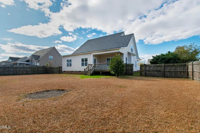 a house view with a garden space