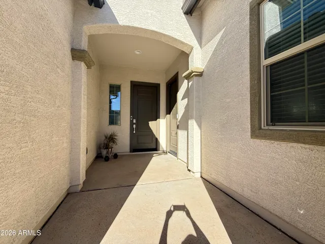 a view of front door of house