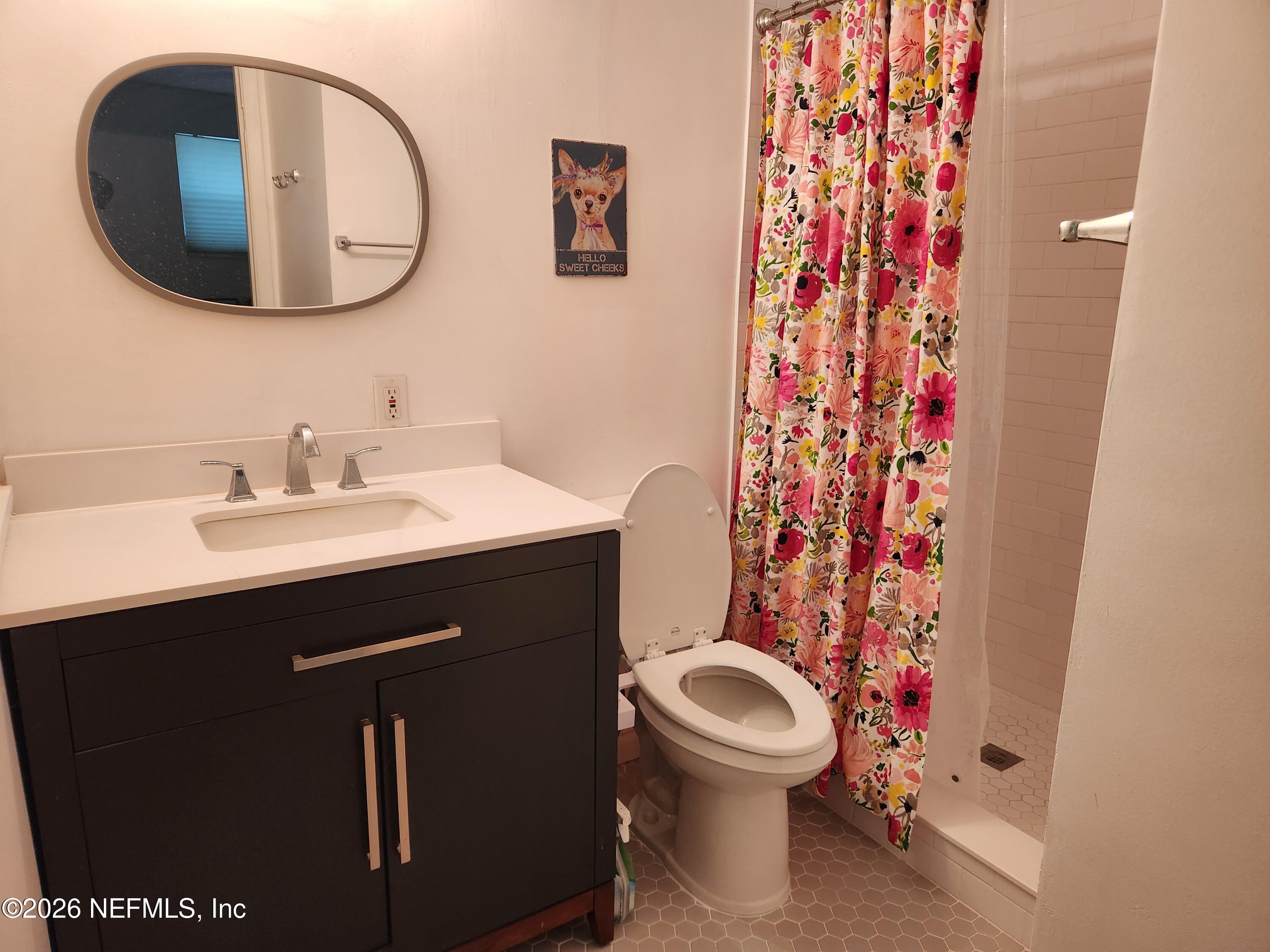 7915 Fresca Street Jacksonville, FL 32217 - Photo 11 of 20 a bathroom with a sink toilet and mirror