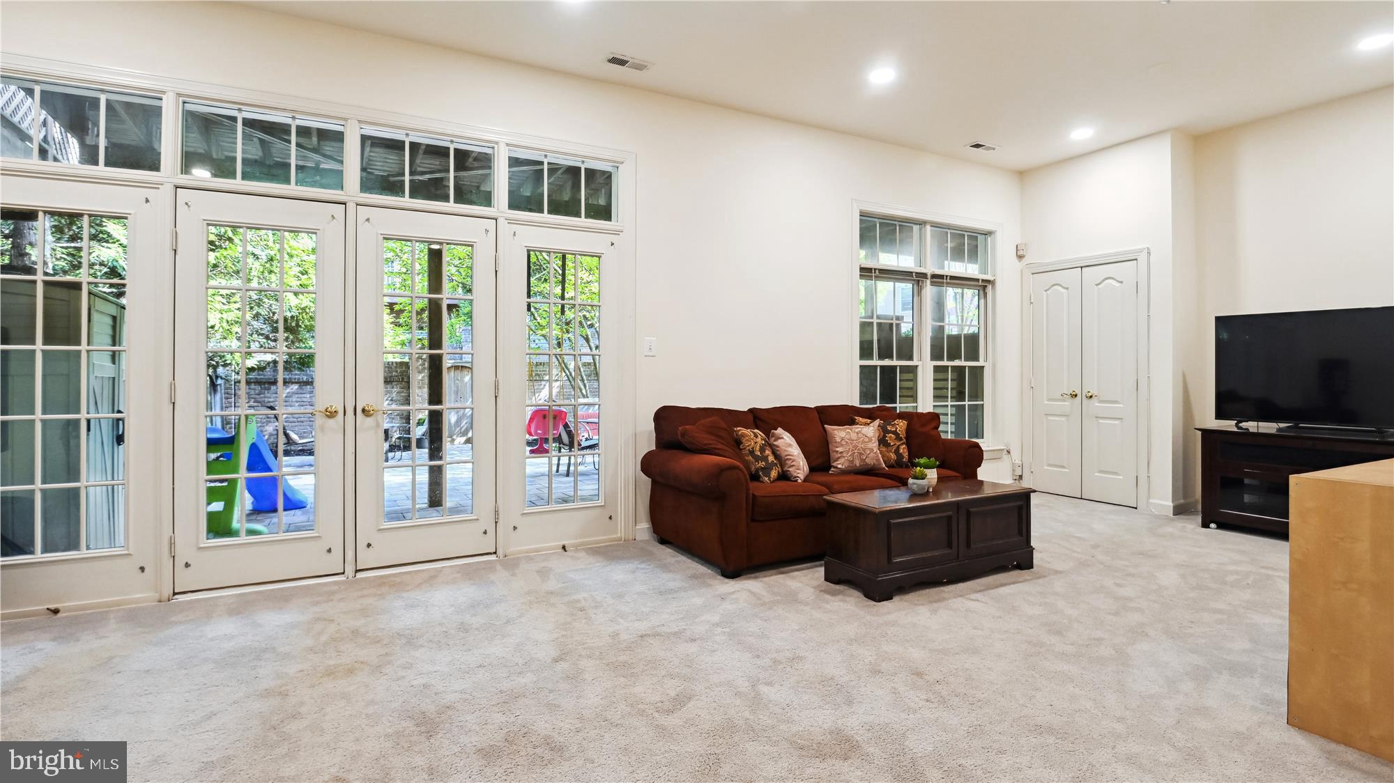 7905 Turncrest Drive Potomac, MD 20854 - Photo 36 of 56 Walk out Lower Level Carpeted Recreation Room