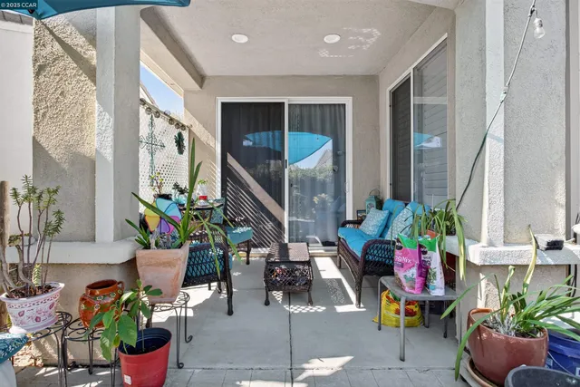 a living room filled with furniture