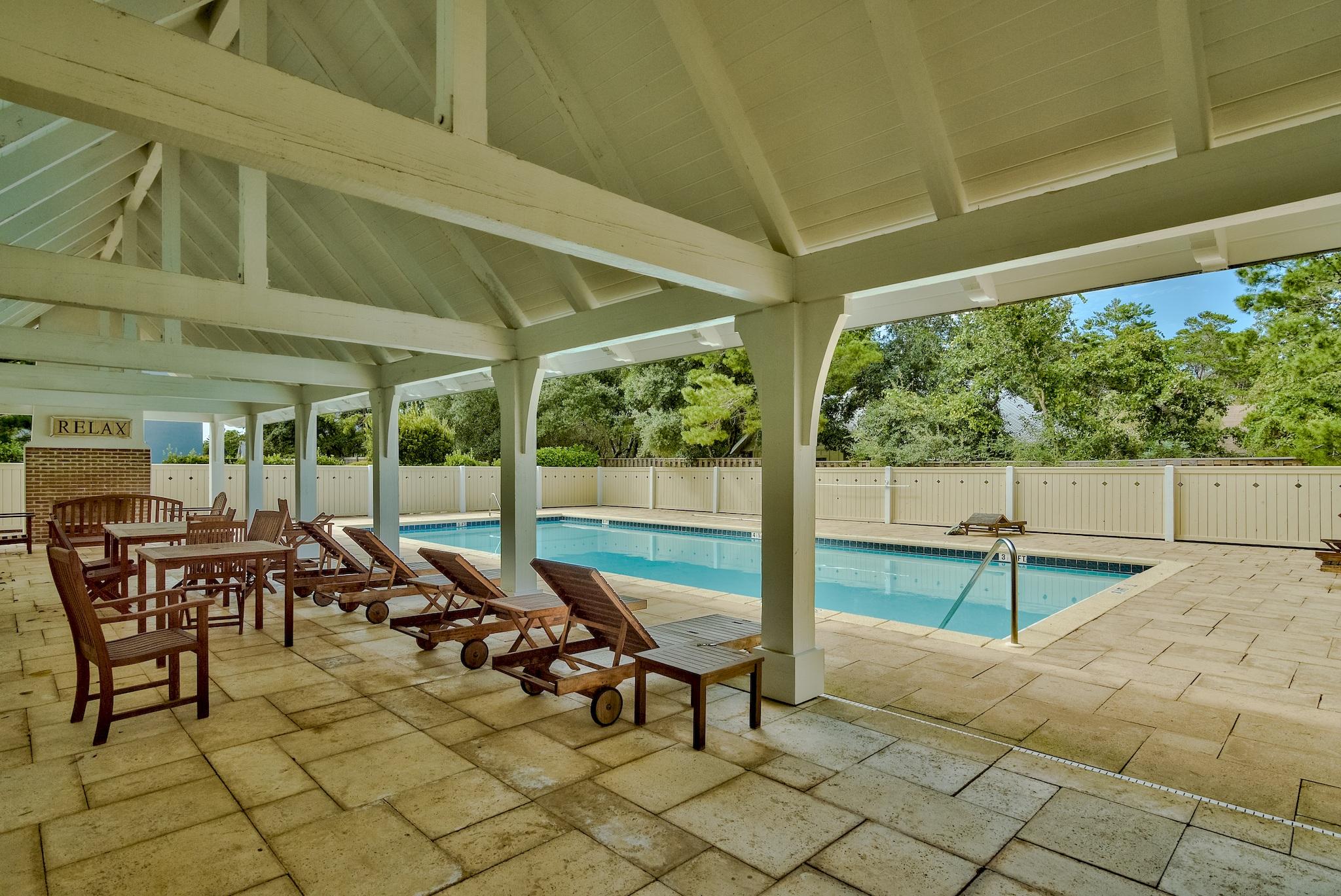 Lot 48 West Willow Mist Rd Inlet Beach Inlet Beach, FL 32461 - Photo 5 of 18 a view of a patio with table and chairs