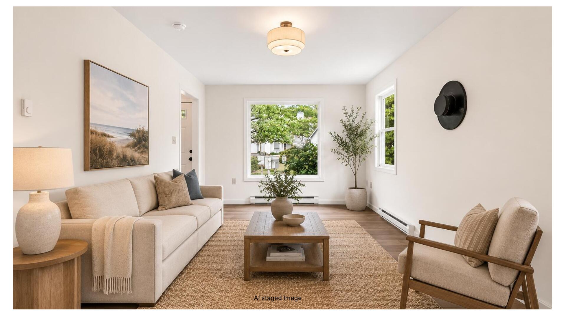Livingroom Ai staged