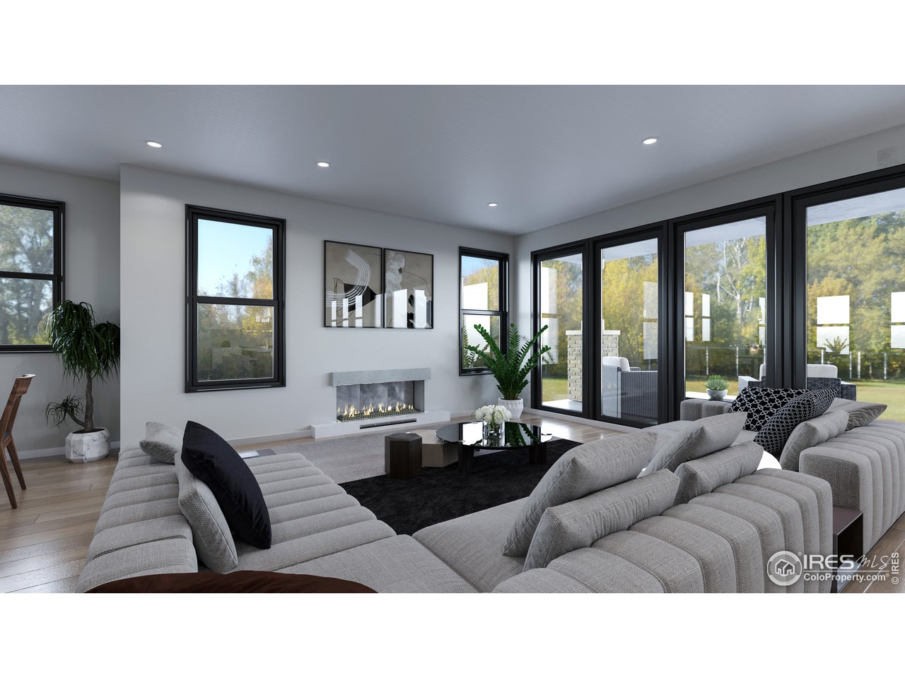 735 14th Street Boulder, CO 80302 - Photo 2 of 11 a living room with furniture and large windows