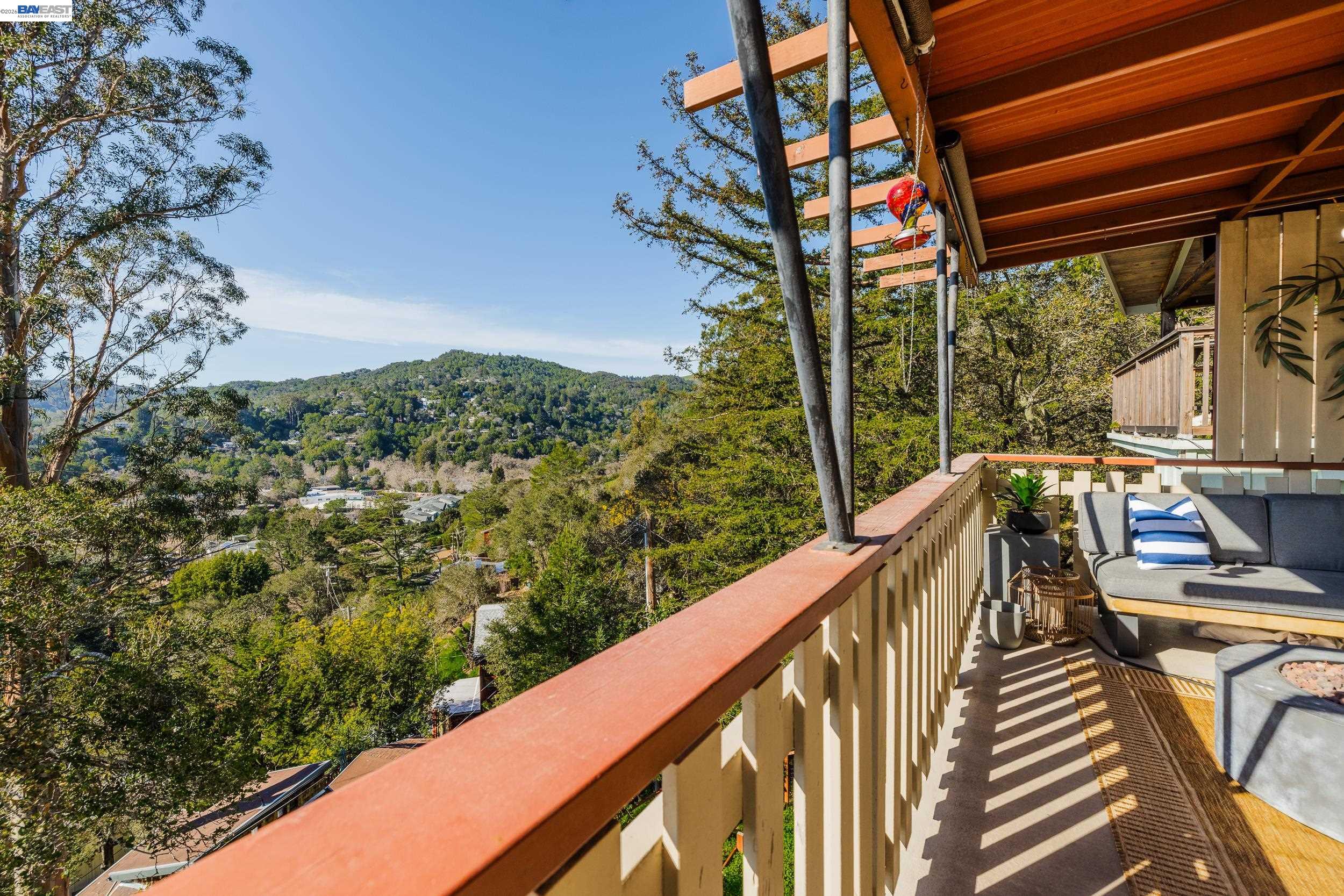 148 Ridgeway Avenue Fairfax, CA 94930 - Photo 21 of 31 a view of a balcony with an outdoor space