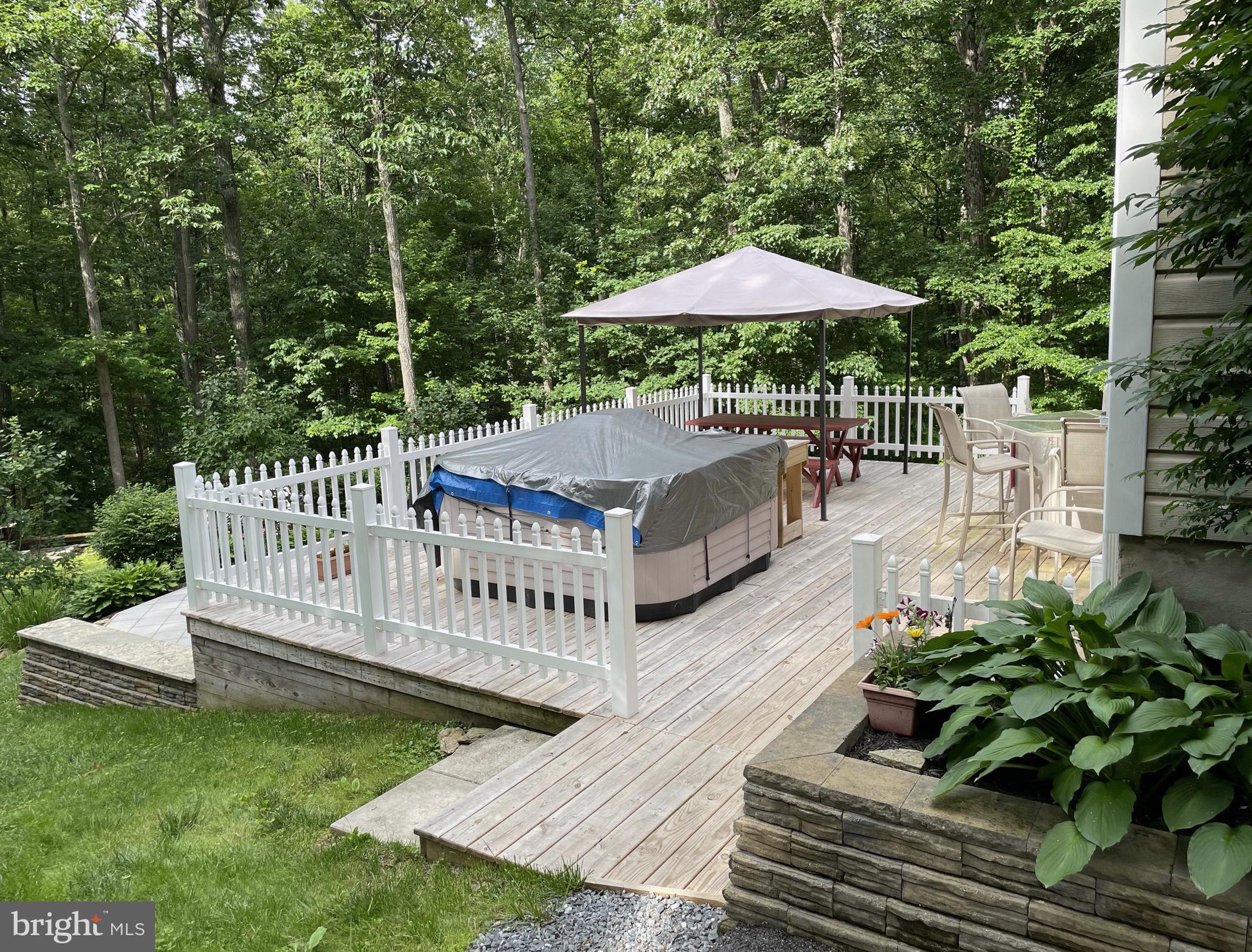 3784 Roop Road New Windsor, MD 21776 - Photo 45 of 49 Deck with Hot tub