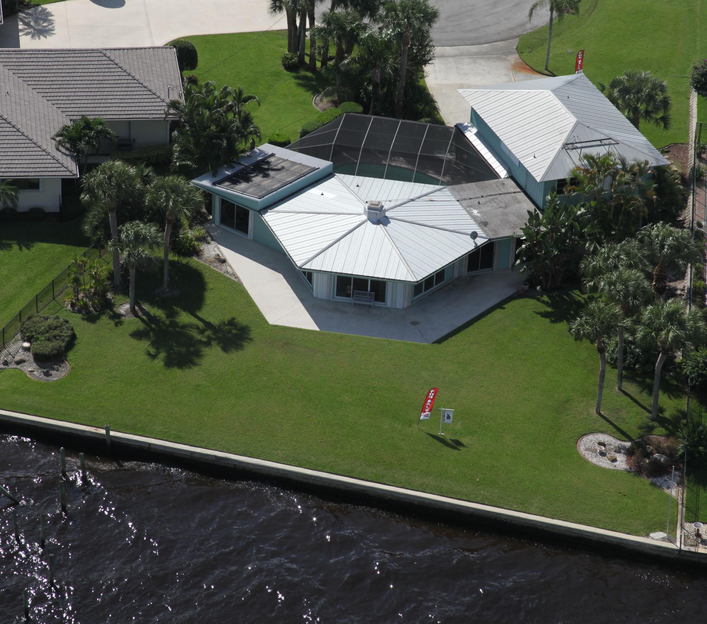 1202 Southwest Dyer Point Road Palm City, FL 34990 - Photo 8 of 11 AIR VIEW