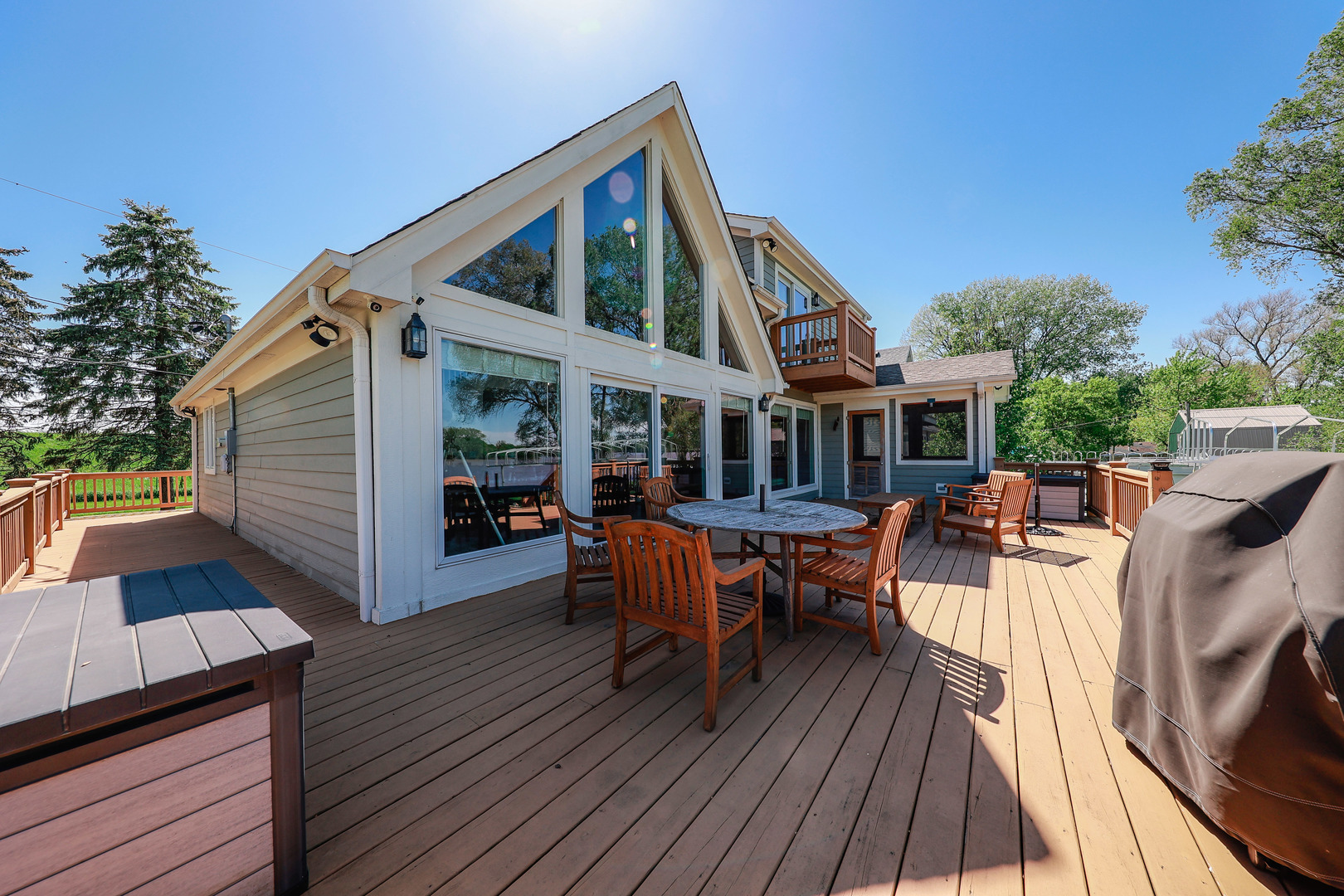 26000 Cottage Road Wilmington, IL 60481 - Photo 27 of 31 a view of house with deck outdoor seating and yard
