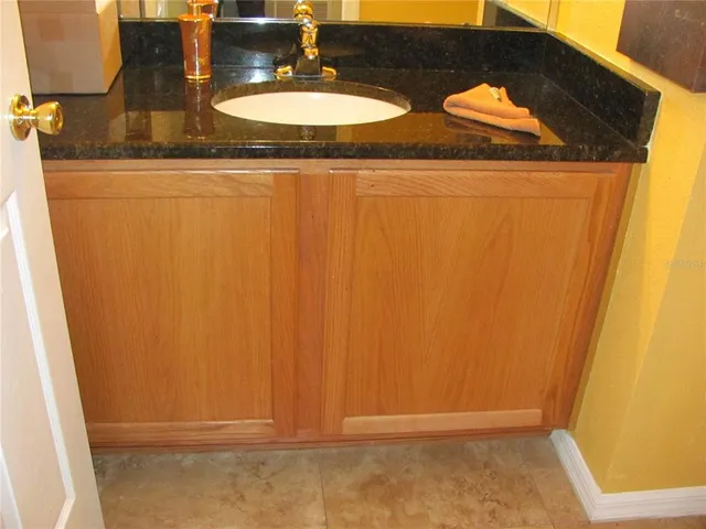 a bathroom with a sink