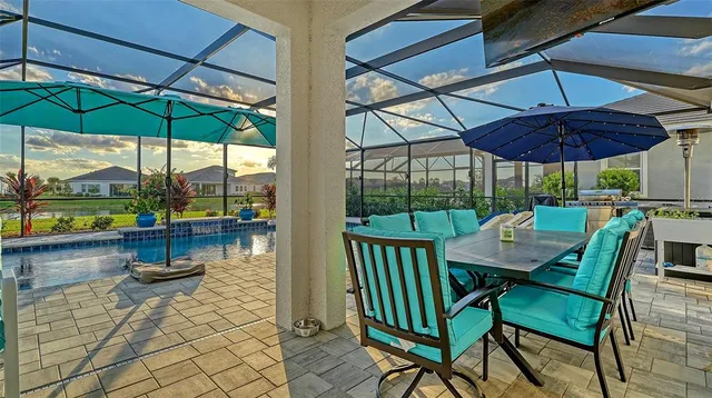 a view of chair and tables