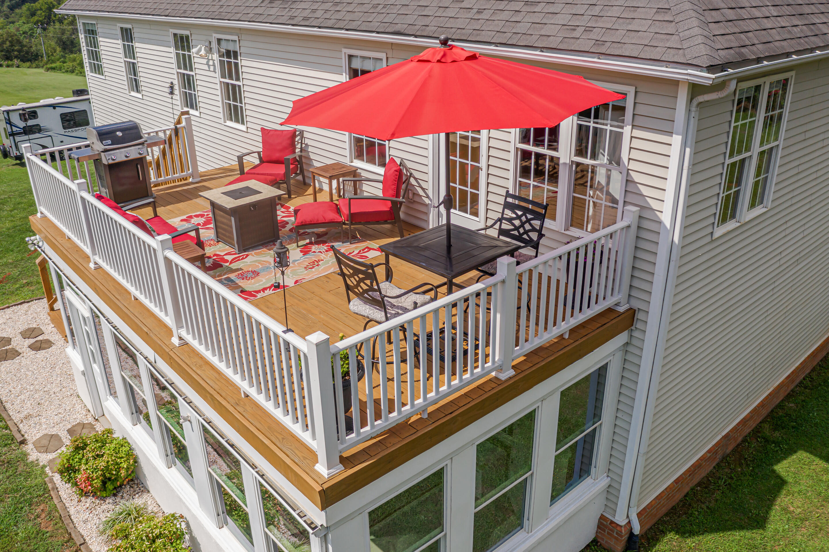 4510 Bethlehem Road Boones Mill, VA 24065 - Photo 34 of 48 a view of a balcony with furniture