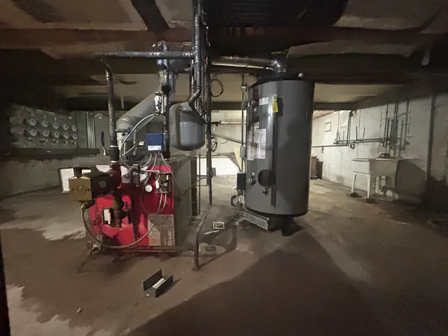 a room with gym equipment