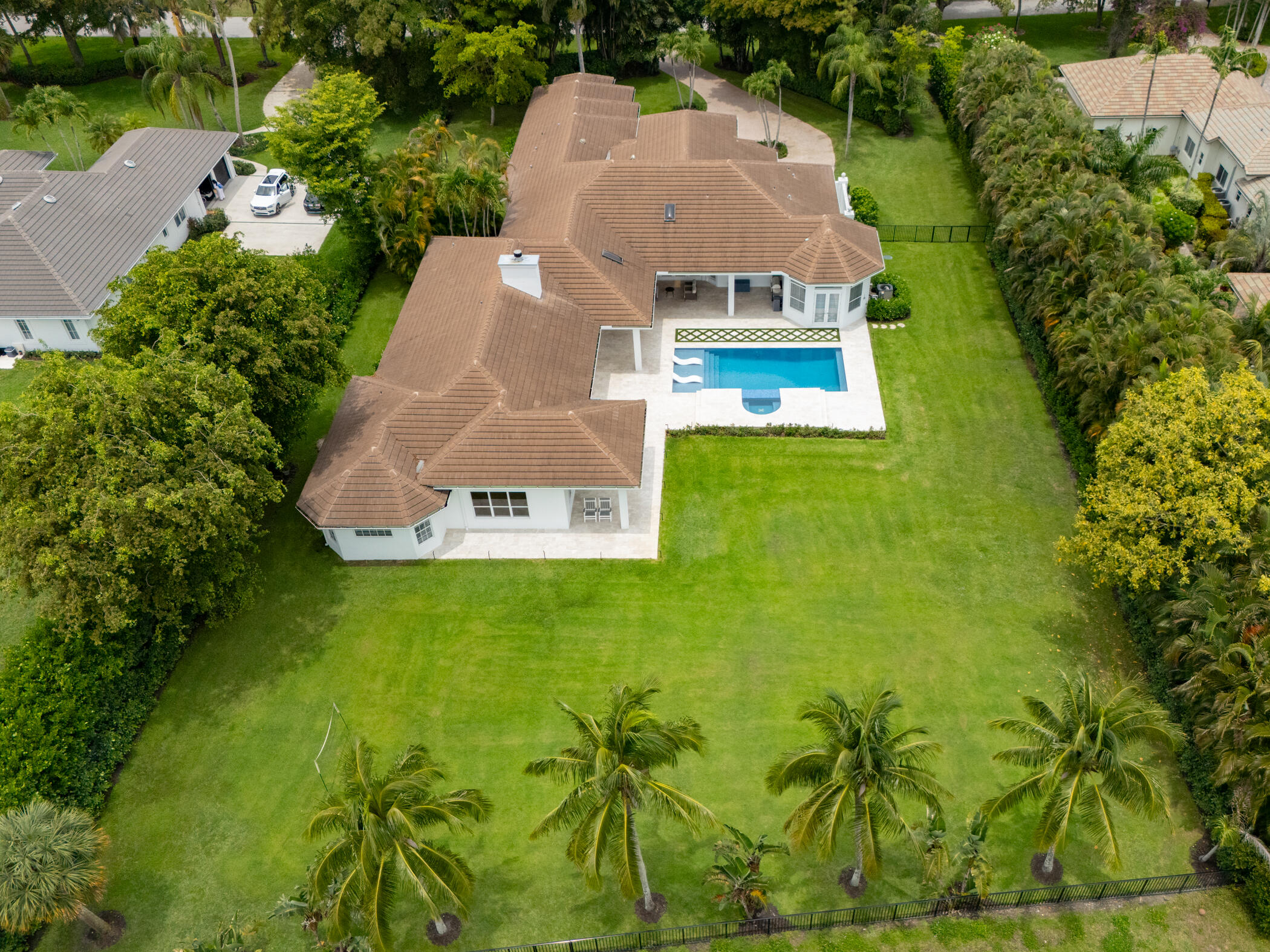 8246 Man O War Road Palm Beach Gardens, FL 33418 - Photo 5 of 55 Aerial of Backyard