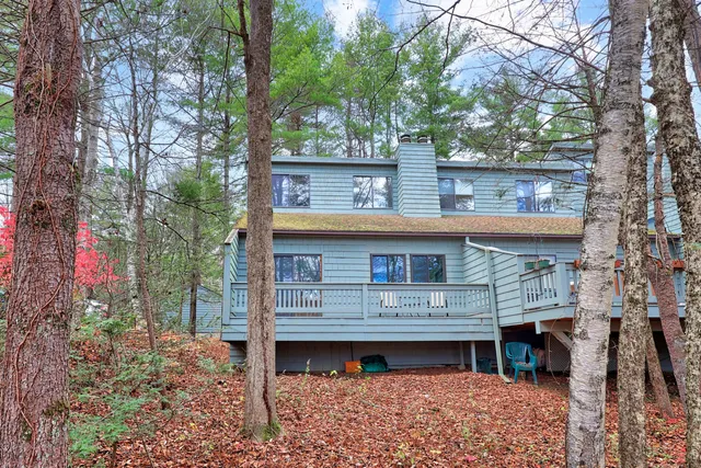 a view of a house with a balcony