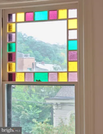 a view of swimming pool from a windows