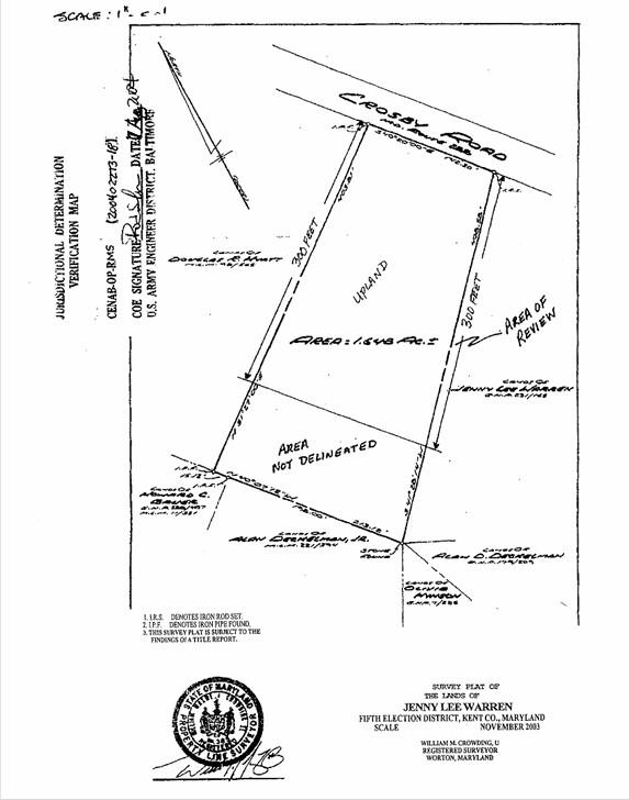Crosby Road Rock Hall, MD 21661 - Photo 3 of 6 Property survey map.
