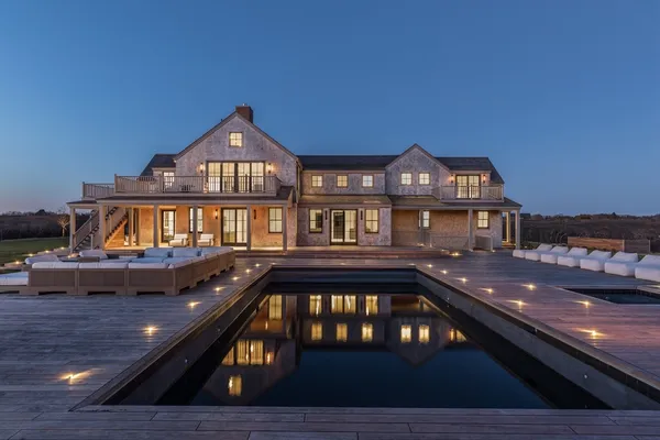 a view of a house with a deck