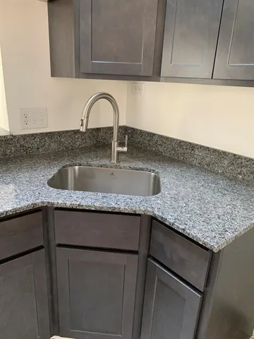 a close view of sink and tap