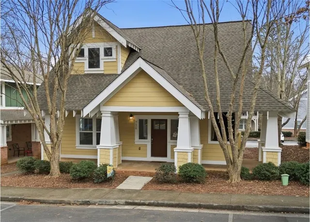 a view of a white house