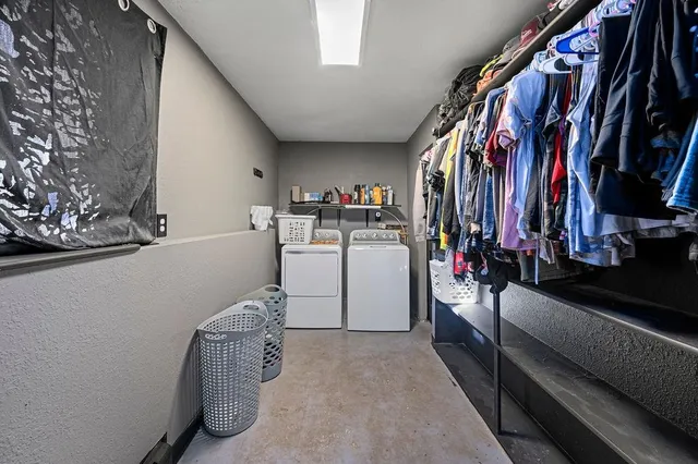 a view of a storage & utility room