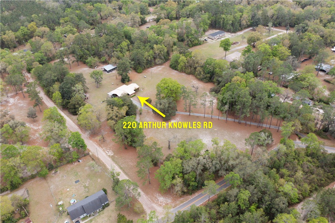 220 Arthur Knowles Road Folkston, GA 31537 - Photo 40 of 46 Left Front Corner Drone View