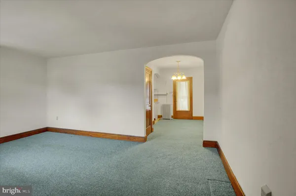 a view of a room with a staircase