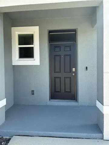 a view of front door