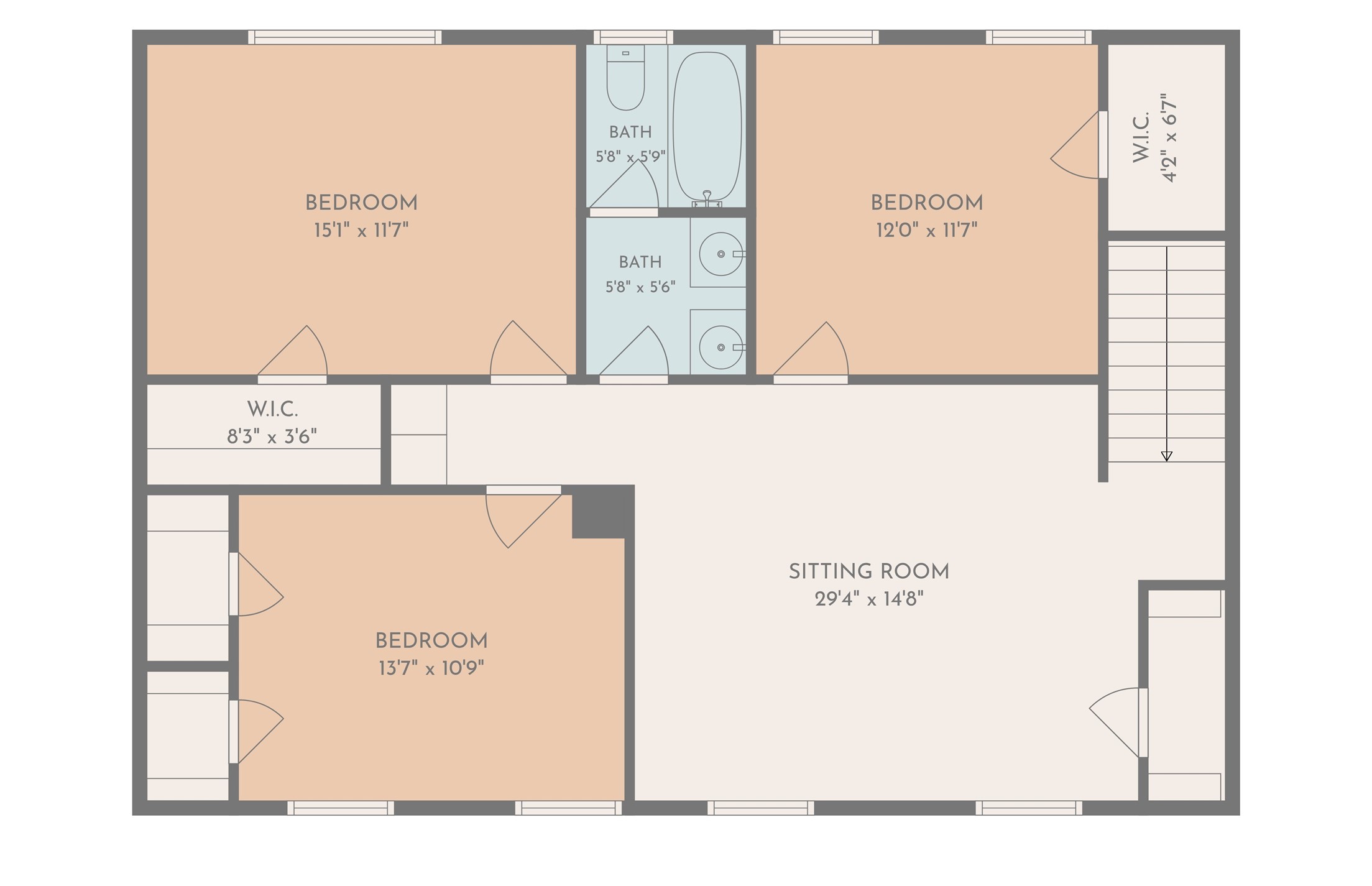 5211 Nodaway Lane Spring, TX 77379 - Photo 41 of 41 Floor Plan - 2nd level.