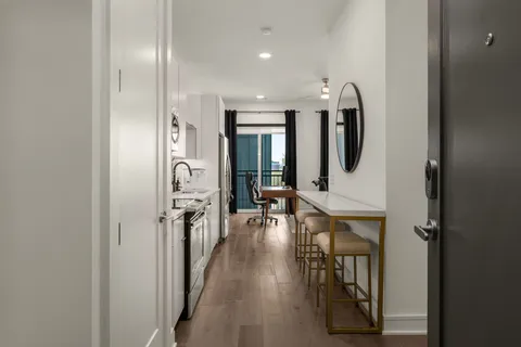 wooden floor in a gallery