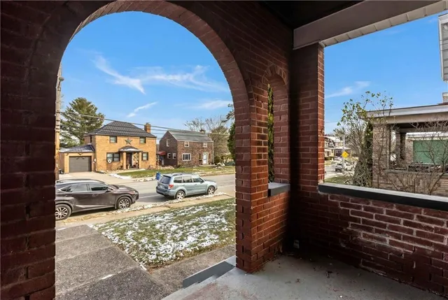 a view of city from balcony