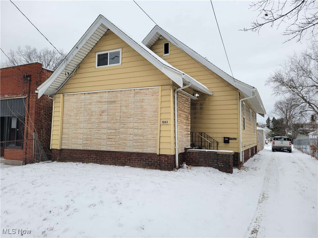 View of snowy exterior