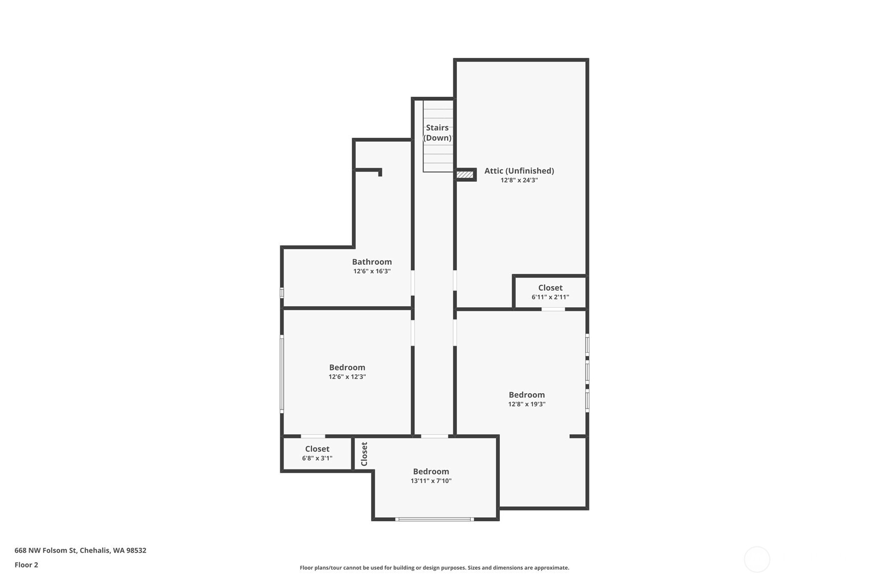 668 Northwest Folsom Street Chehalis, WA 98532 - Photo 32 of 34 a picture of floor plan