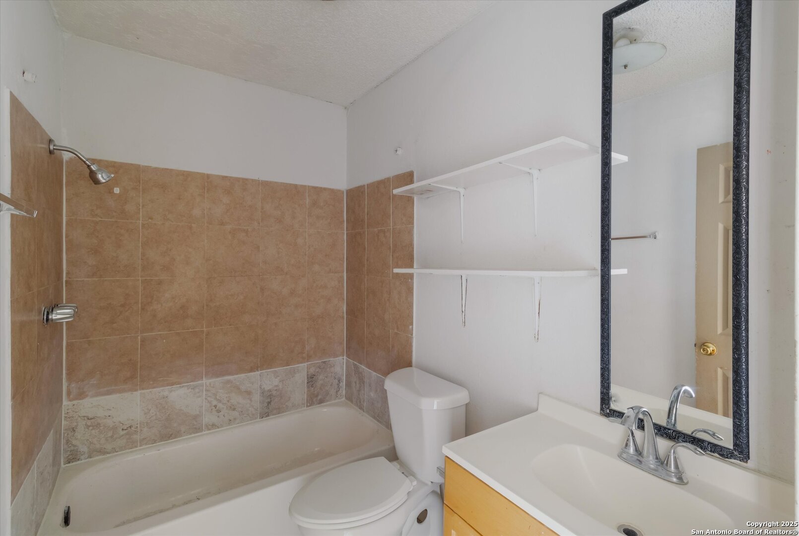 3620 Rivas Street San Antonio, TX 78228 - Photo 15 of 15 a bathroom with a sink toilet and shower