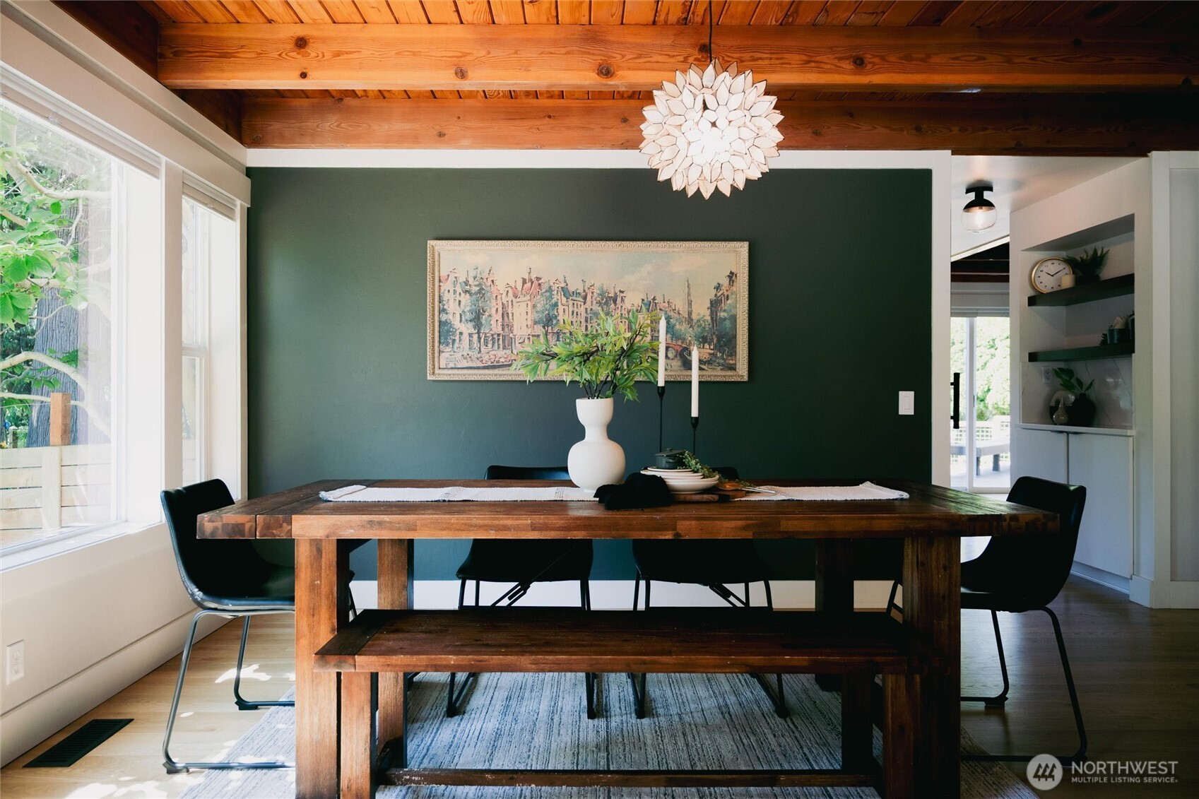 706 Fieldston Road Bellingham, WA 98225 - Photo 9 of 40 a view of a dining room with furniture window and outside view