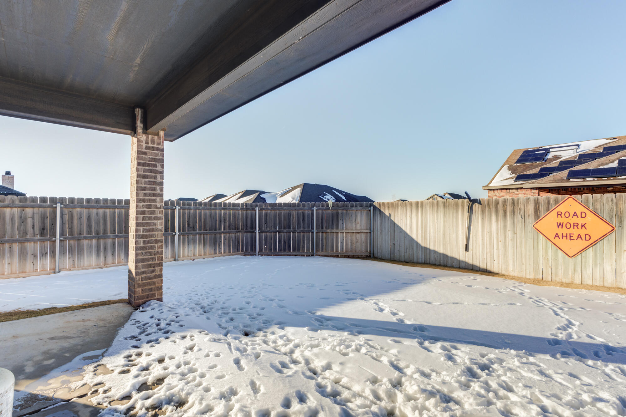 7020 24th Street Lubbock, TX 79407 - Photo 5 of 31 a view of a backyard