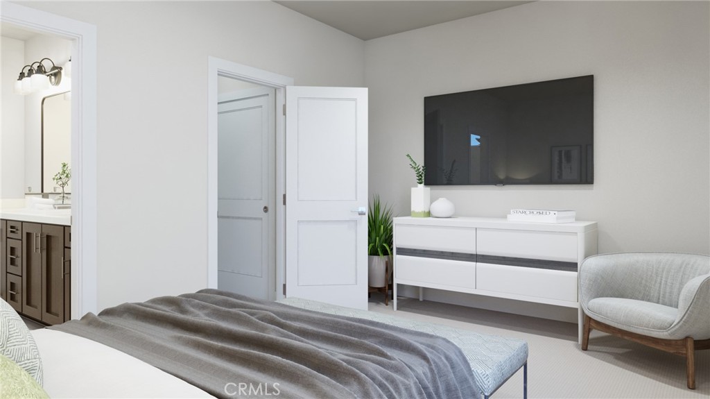 76 Bigsby Drive Stanton, CA 90680 - Photo 10 of 13 a bedroom with a bed and a couch