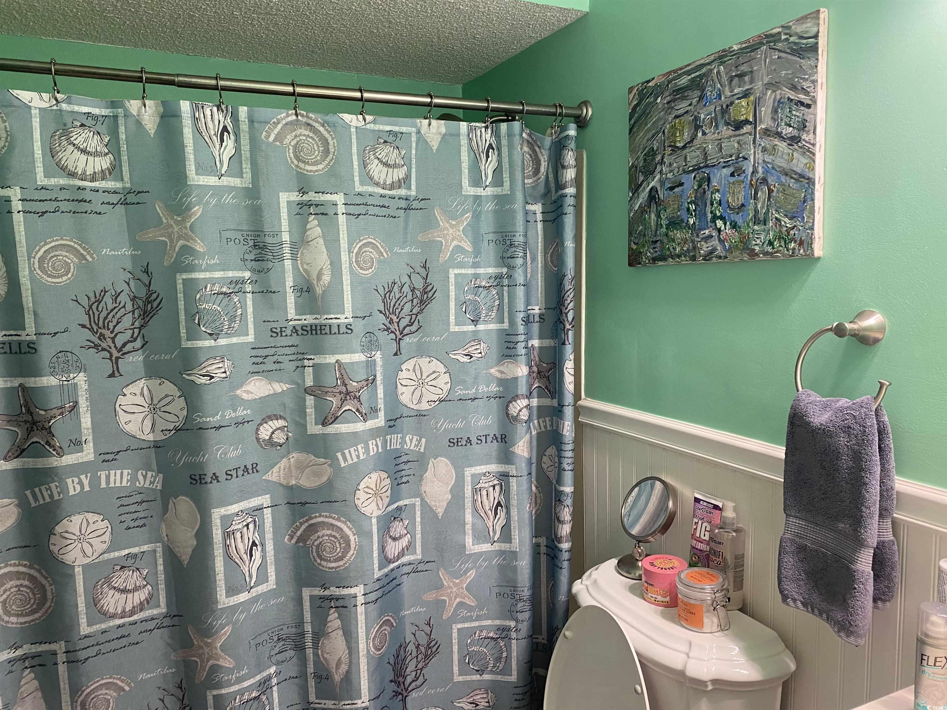 405 Cambridge Circle, Unit B5 Murrells Inlet, SC 29576 - Photo 11 of 14 Bathroom featuring a shower with shower curtain, a
