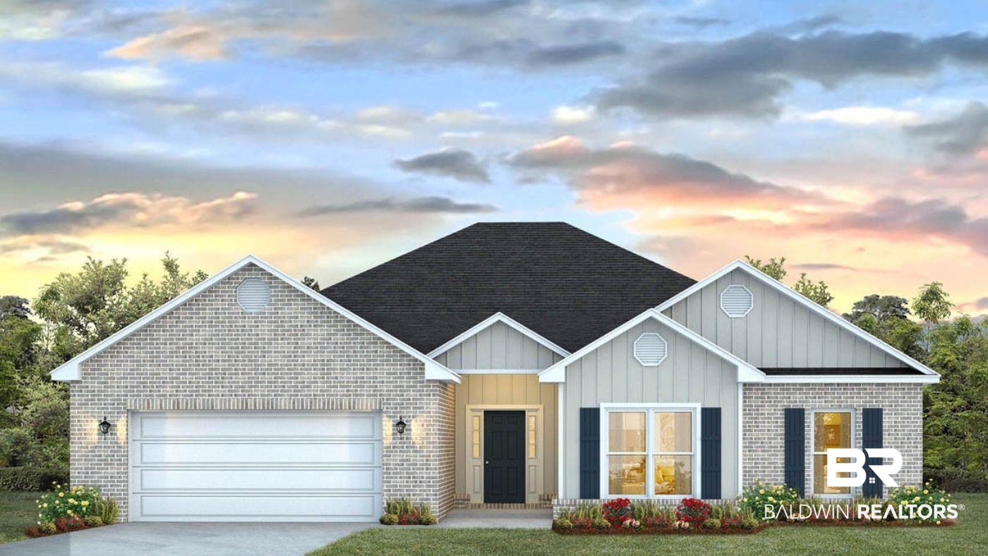 405 Raley Farms Drive Gulf Shores, AL 36542 - Photo 1 of 27 Single story home with a garage, concrete driveway, and brick siding