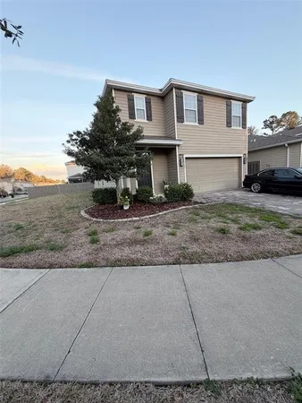a view of outdoor space with garden