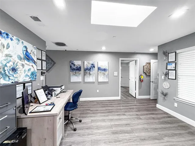 a room with storage and utility