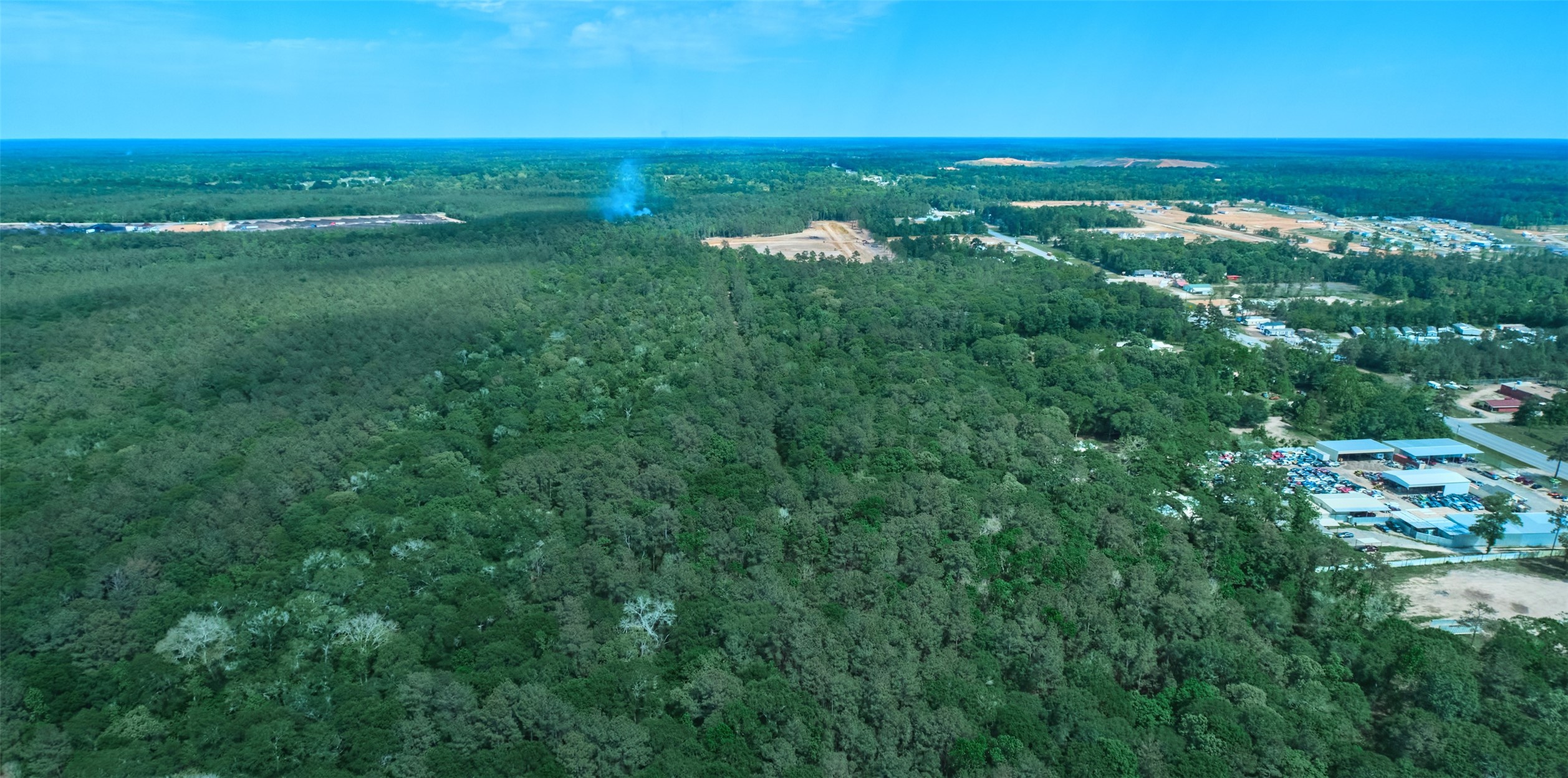 105e At Crowson Rdg Road Conroe, TX 77306 - Photo 10 of 15 Aerial of back of the 34+ acres. Existing Survey w Metes/Bounds available.