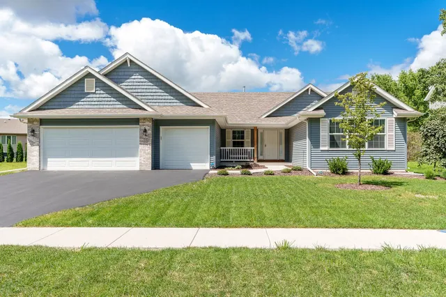 a house view with a garden space