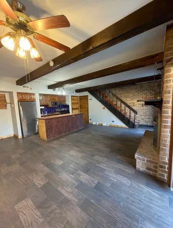 a view of parking garage