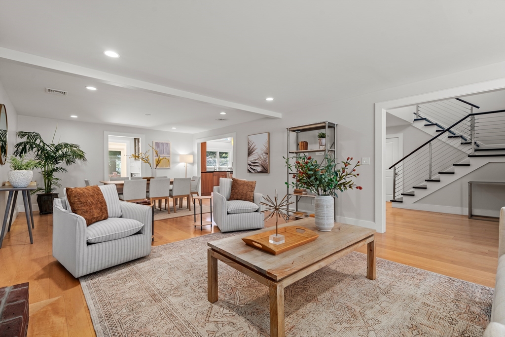 22 Crestview Road Belmont, MA 02478 - Photo 5 of 36 a living room with furniture and a potted plant
