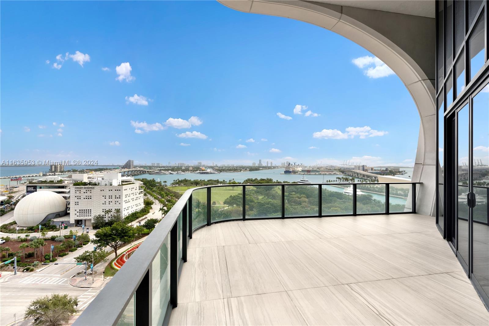 1000 Biscayne Boulevard, Unit 1202 Miami, FL 33132 - Photo 2 of 23 a view of a balcony