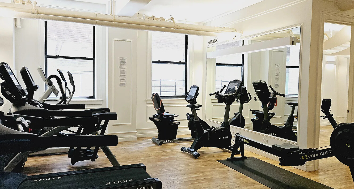 395 Riverside Drive, Unit 7C Manhattan, NY 10025 - Photo 8 of 10 a view of a room with gym equipment