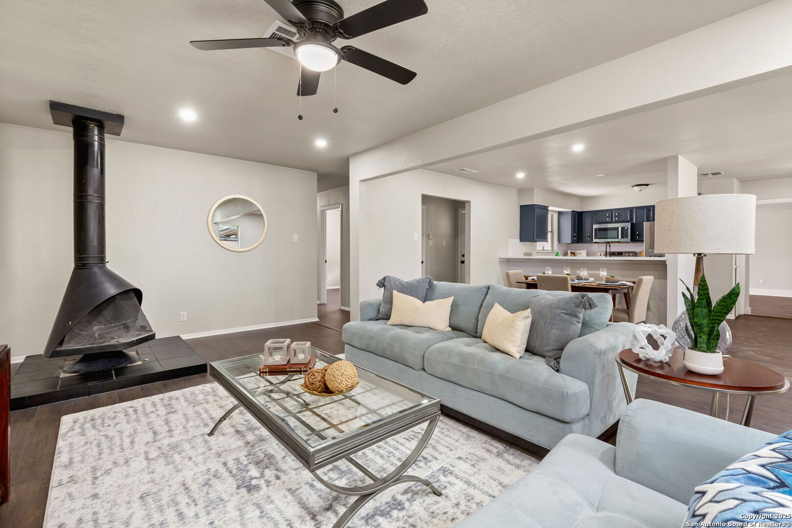 5303 Linda Colonia Street San Antonio, TX 78233 - Photo 1 of 18 a living room with furniture and a rug