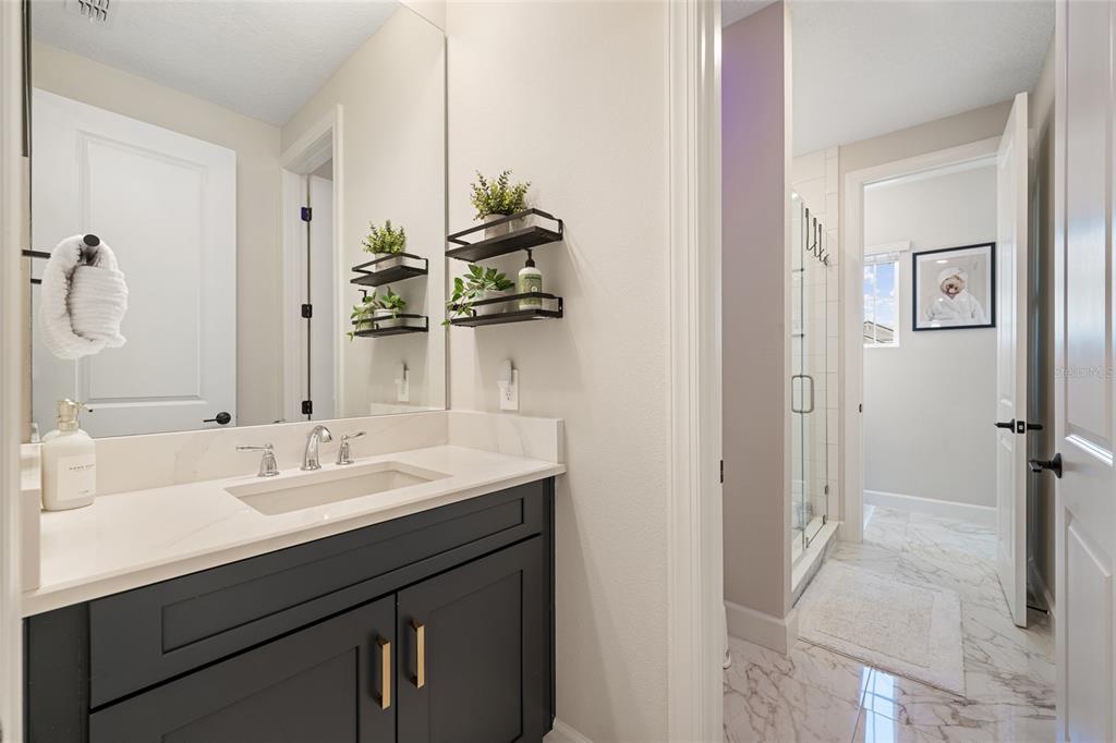 10175 Brocksport Circle Gotha, FL 34734 - Photo 43 of 54 a bathroom with a sink and a mirror