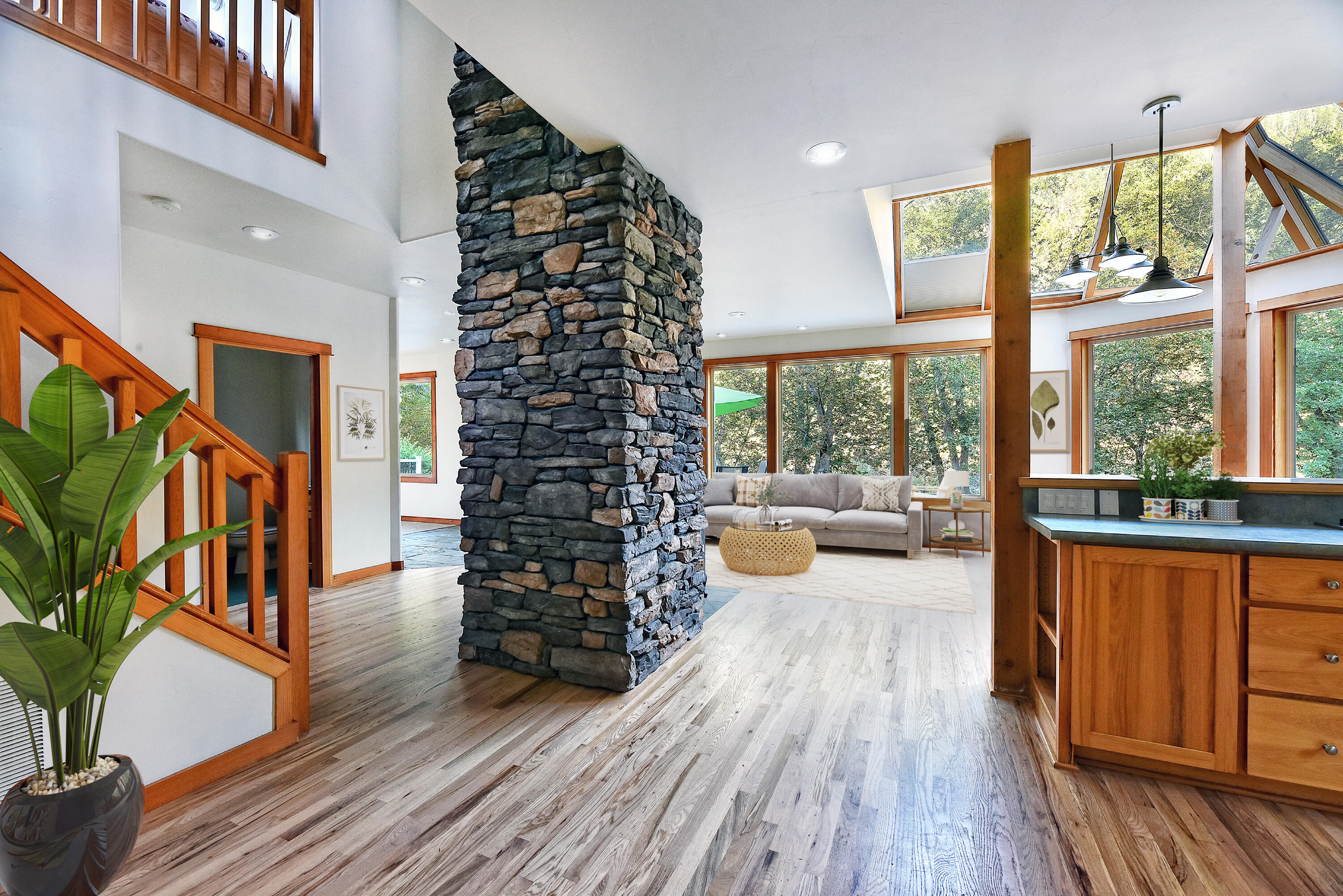 8387 Upper Applegate Road Jacksonville, OR 97530 - Photo 13 of 25 a living room with furniture and a large window