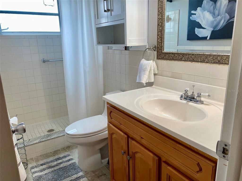 2360 Irish Lane, Unit 64 Clearwater, FL 33763 - Photo 11 of 45 a bathroom with a sink toilet and shower